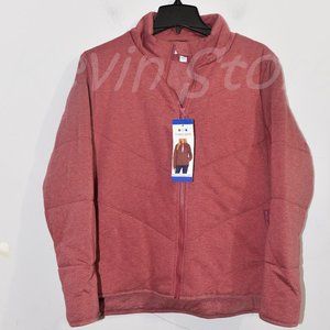 Three‎ Dots Quilted knit jacket Red